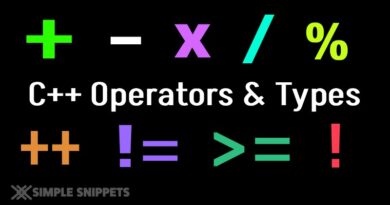 C++ Operators and Types