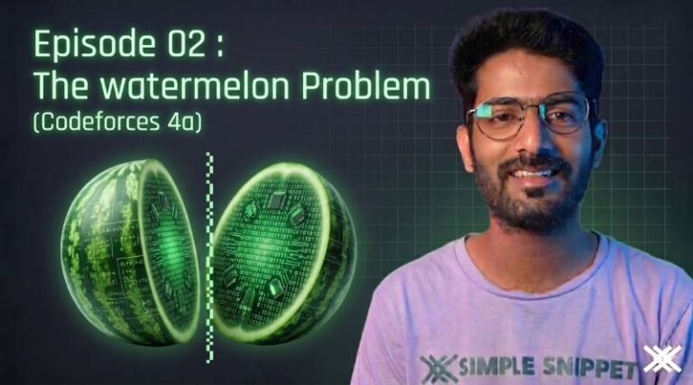Watermelon Binary Code Codeforces 4A: Watermelon Problem Solution & Explanation (C++) – Simple ...